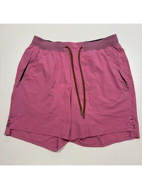 Lululemon License To Train Linerless Short 7" Size L Pink Brown